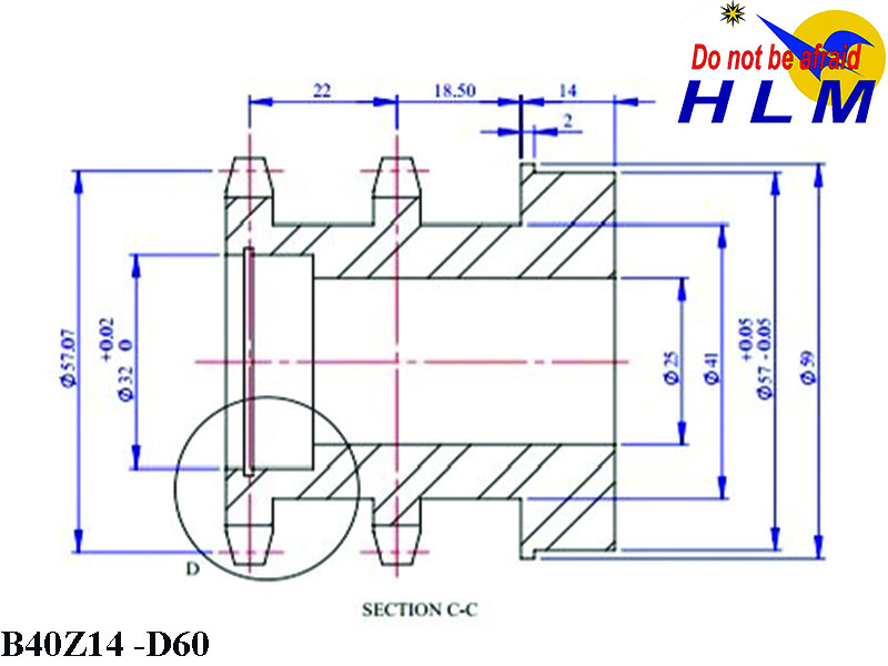 Nhông đôi B40 Z14 răng