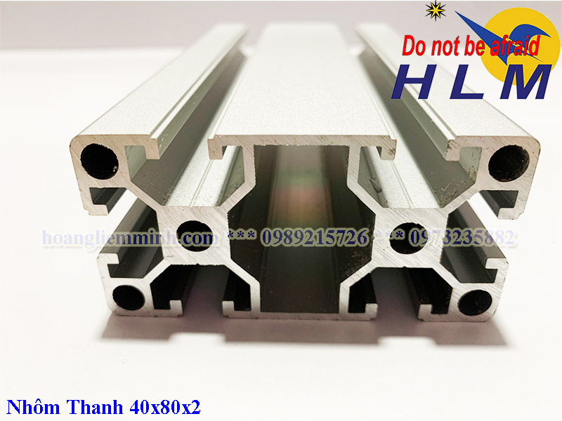 Nhôm Định hình 40x80