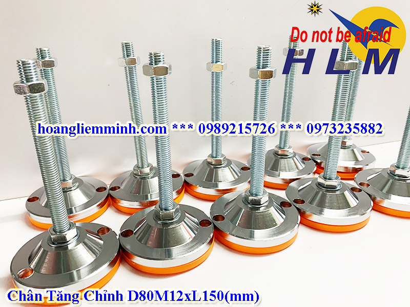 Chân Tăng Chỉnh D80M12xL150(mm)