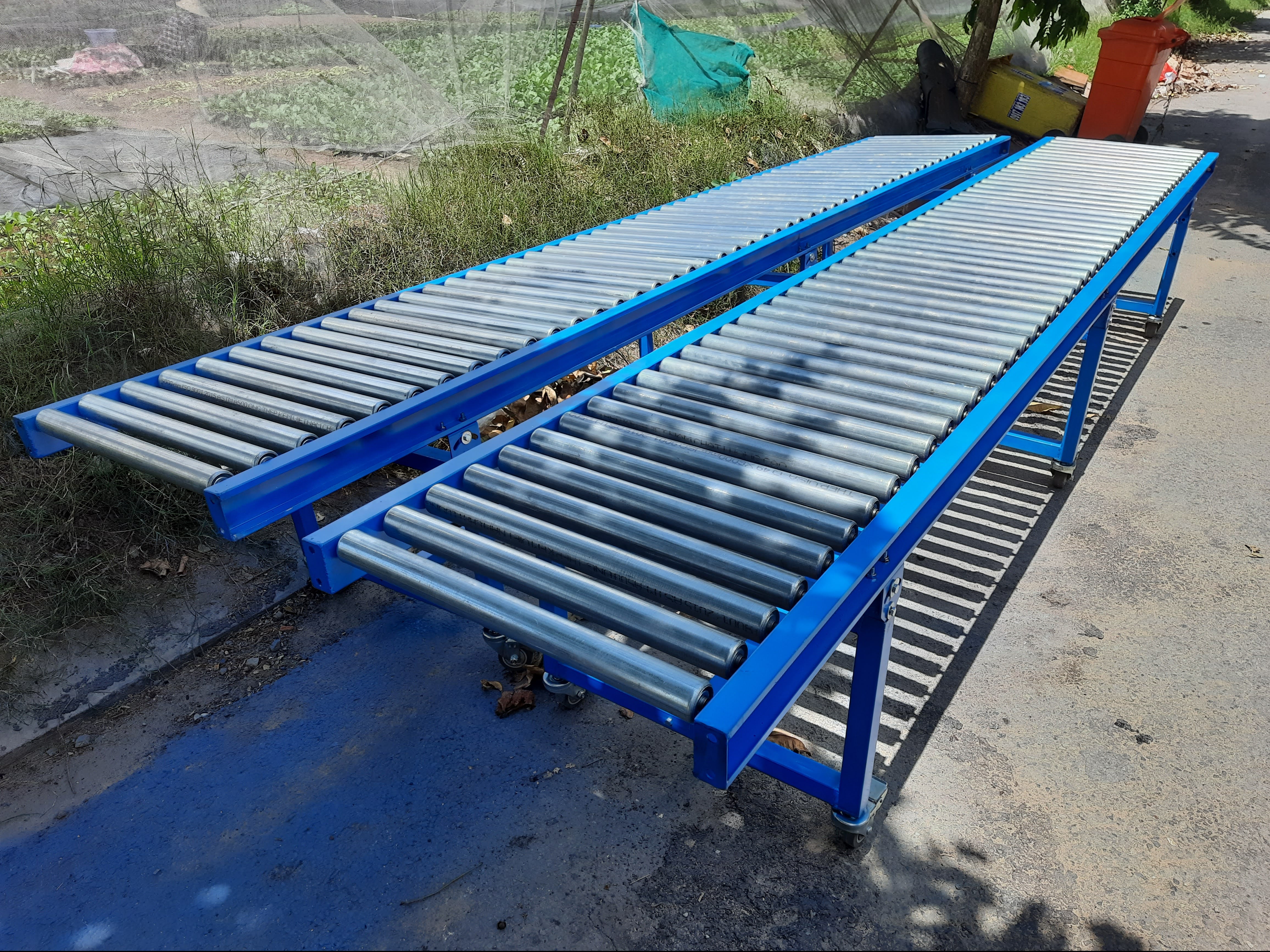 Băng tải con lăn L3000xW600xH750(mm)