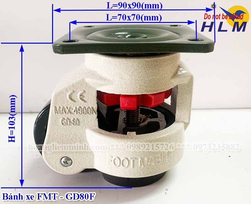 BÁNH XE FOOT CASTOR 80F