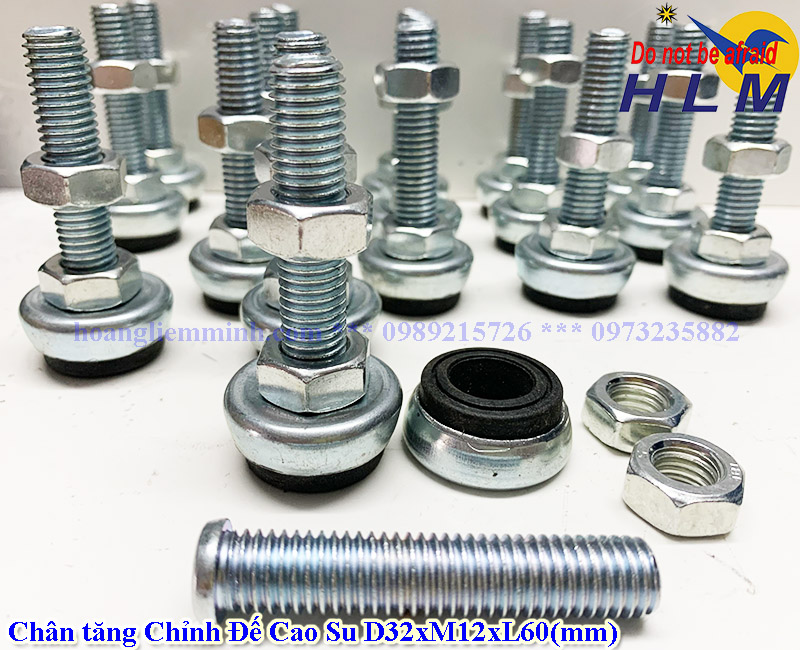 Chân tăng chỉnh | Chân tăng chỉnh D32xM12xL60(mm)