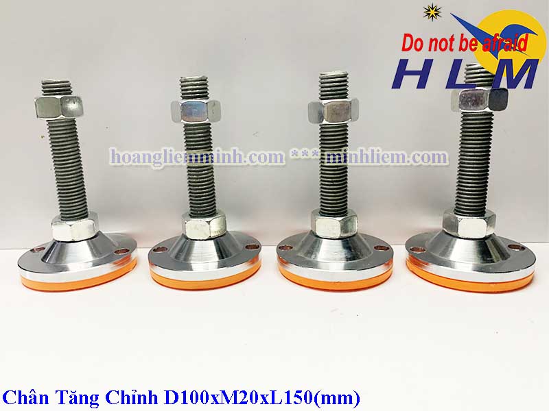 Chân tăng chỉnh chịu lực D100xM20xL150 (mm)