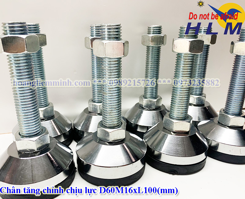 Chân Tăng Chỉnh Chịu Lực D60M16xL100(mm)