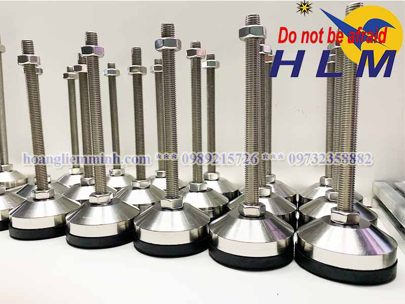 Chân tăng chỉnh chịu lực Inox 304 D60 M10xL200(mm)