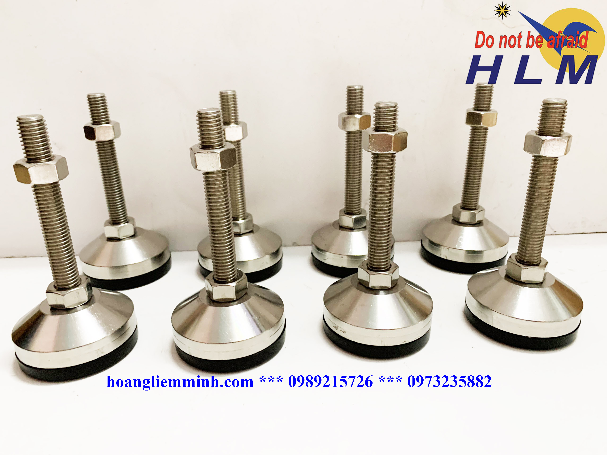 Chân Tăng Chỉnh Chịu Lực Inox 304 D60M14xL100(mm)