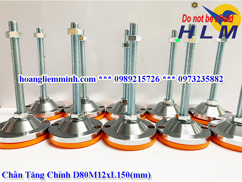 Chân tăng chỉnh D80M12xL150(mm)