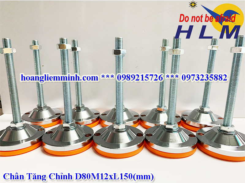 Chân tăng chỉnh D80M12xL150(mm)