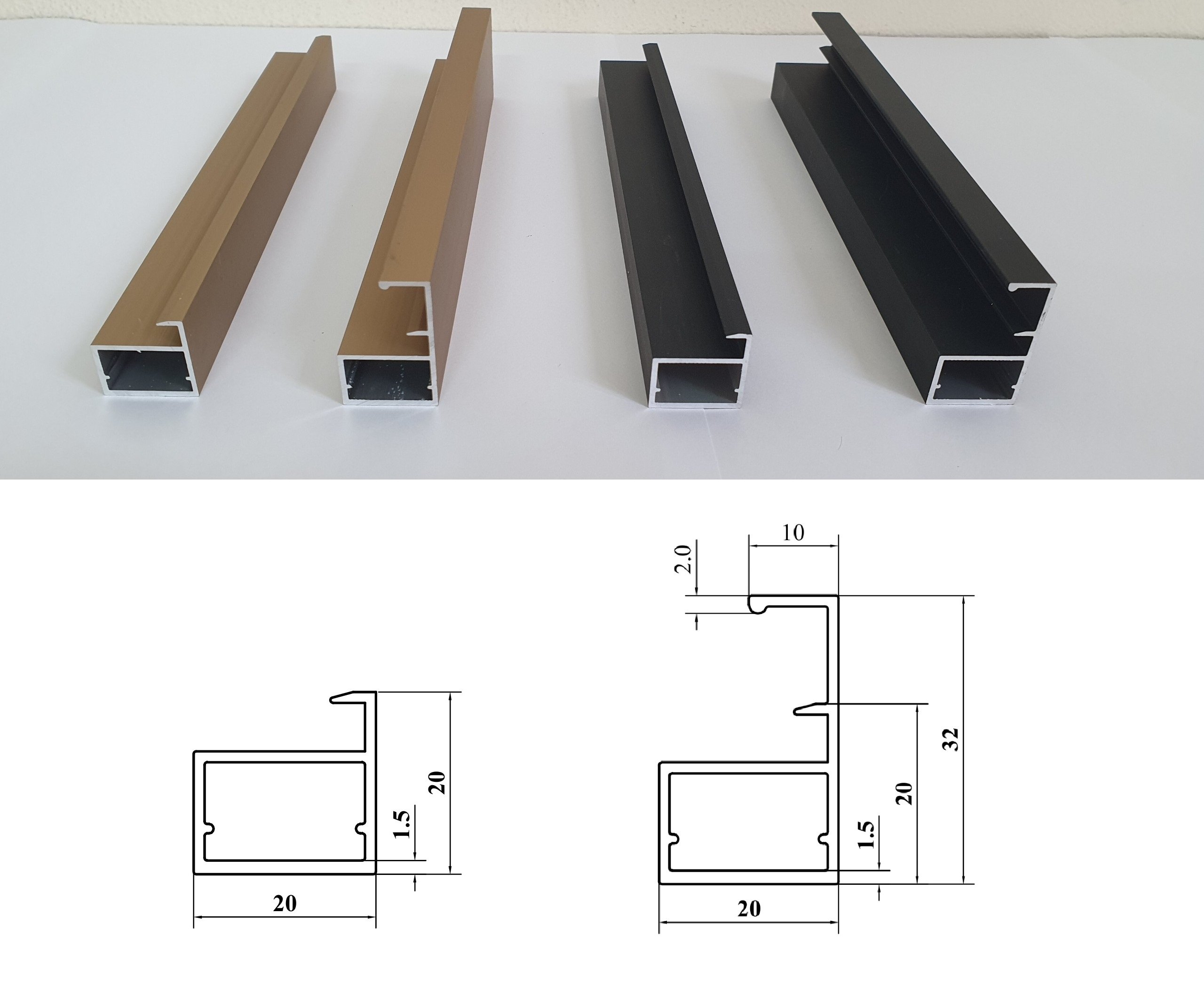 Nhôm cửa tủ kính