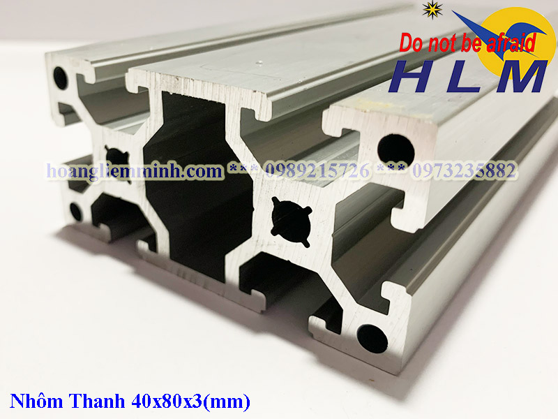 Nhôm định hình 40x80C