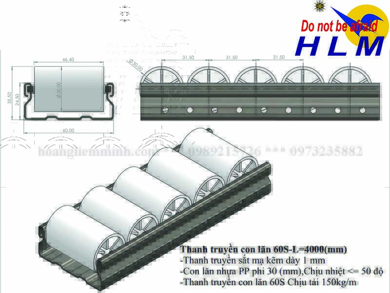 Thanh Truyền Con Lăn 60S