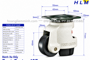 BÁNH XE FOOT CASTOR 40F