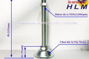 Chân Tăng Chỉnh D70M16xL200(mm)