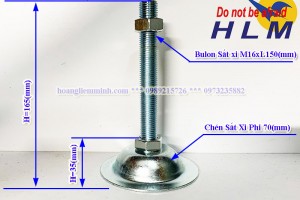 Chân Tăng Chỉnh D70xM16xL150(mm)