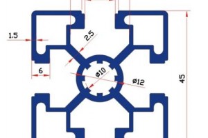 Nhôm định hình 45x45