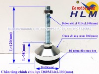 Chân Tăng Chỉnh Chịu Lực D60M14xL100(mm)