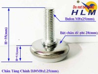 Chân Tăng Chỉnh D30M8xL25(mm)