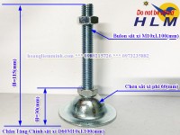 Chân Tăng Chỉnh D60M10xL100(mm)